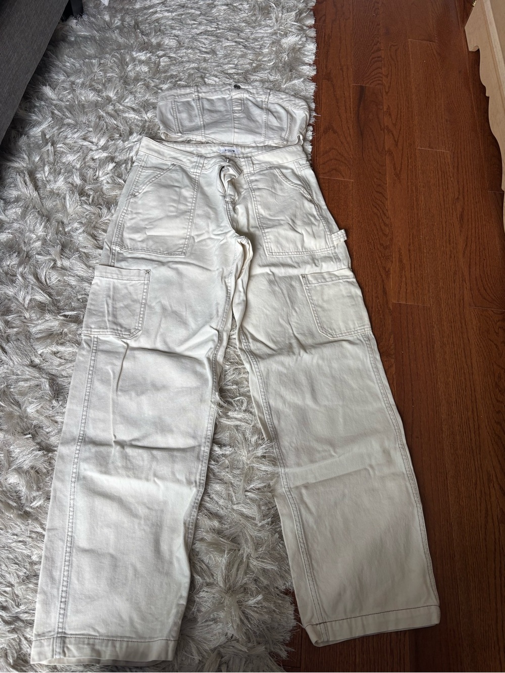Garage cargo tube top and pants set
